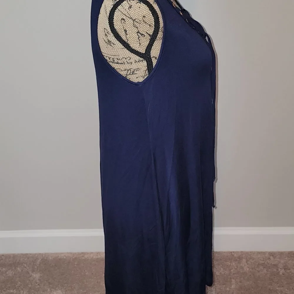 NWOT Espresso navy nautical like dress - Picture 3 of 4